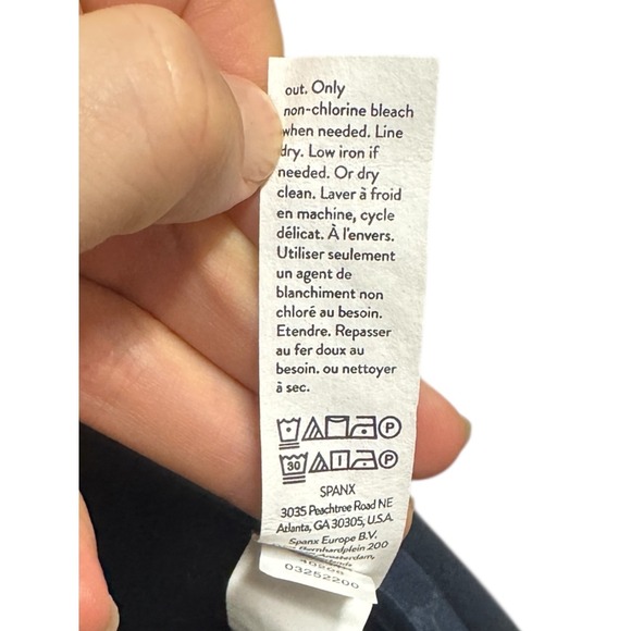 SPANX Blue One Button Collarless Blazer and Pant Set Women's Size M - Picture 5 of 14